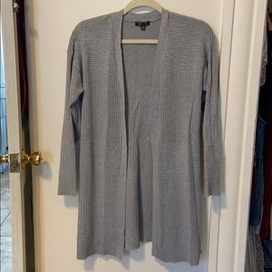Long grey cardigan